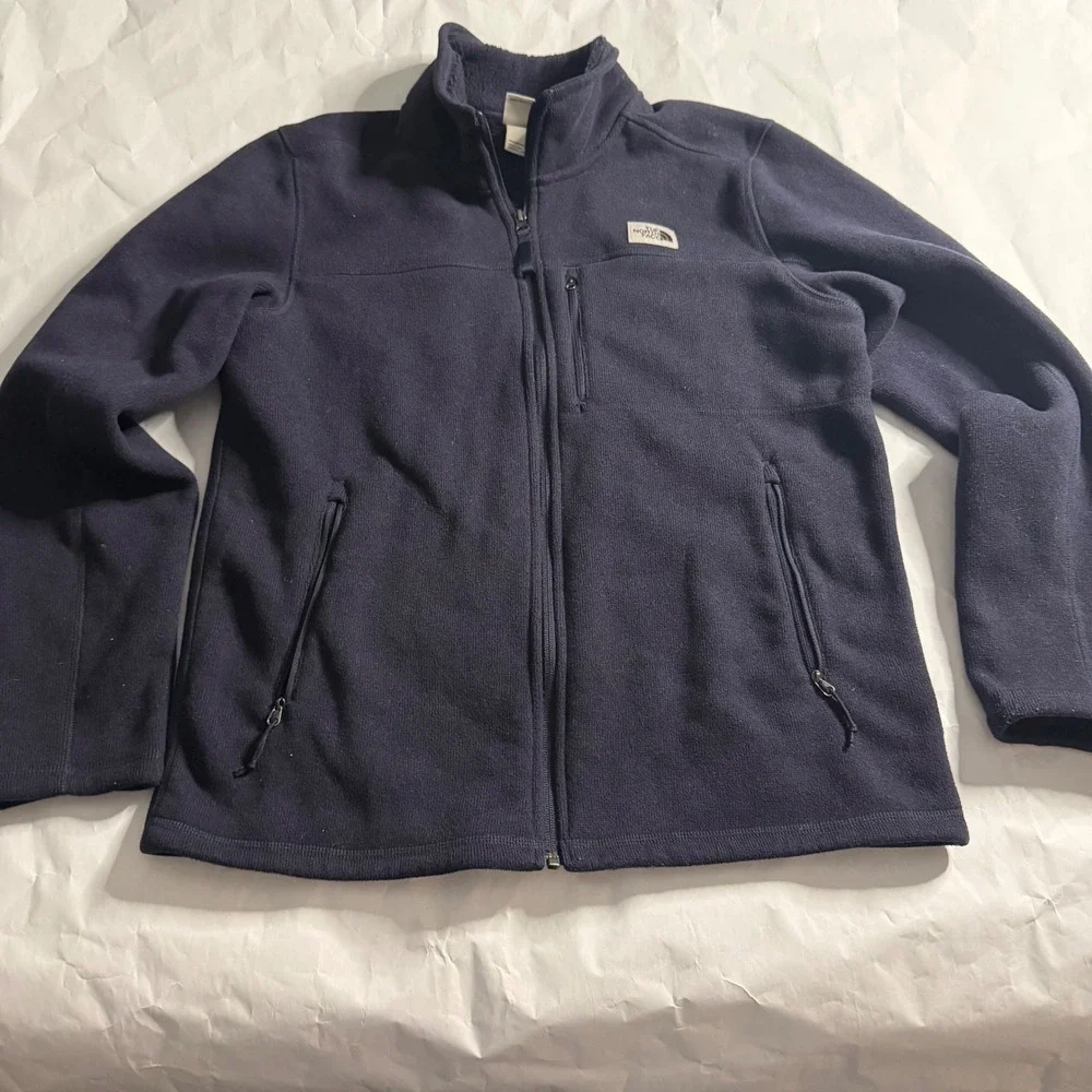 The North Face Mens‎ Gordon Lyon Fleece Jacket Full Zip Navy Blue Outdoor L